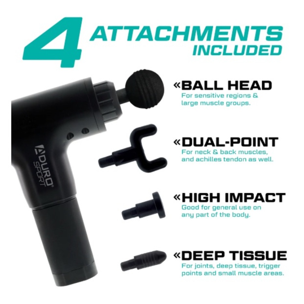 Black Aduro Sport Massage Gun